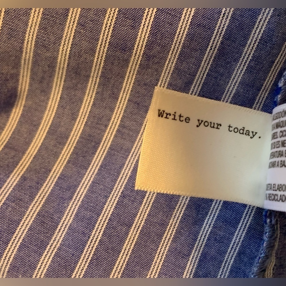 Excellent Condition, A New Day, Striped Ruffle Off Shoulder Blouse, Size M/L - Picture 6 of 6